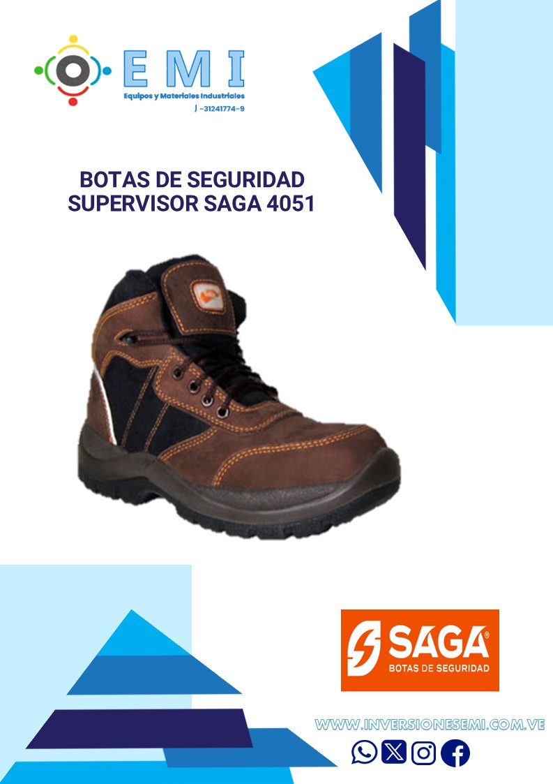 BOTAS DE SEGURIDAD TIPO SUPERVISOR SAGA 4051