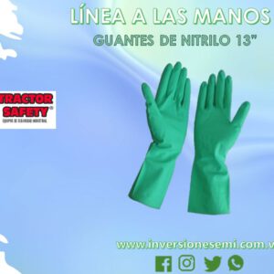GUANTES DE NITRILO 13”