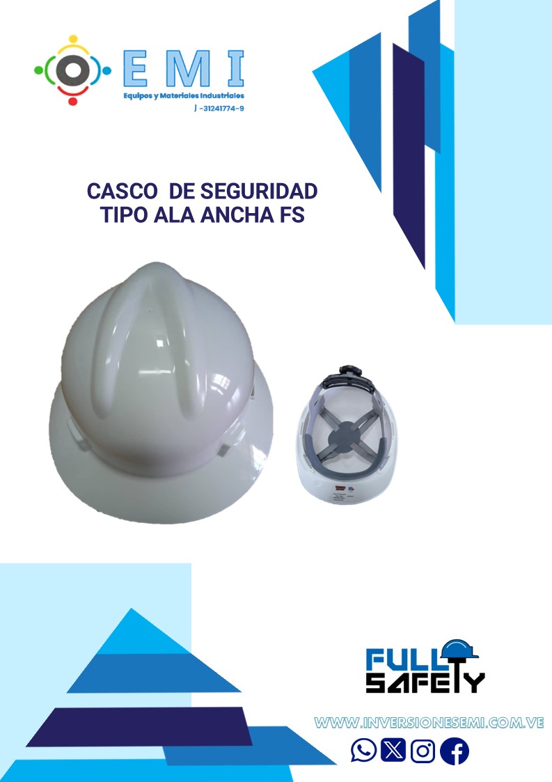 CASCO DE SEGURIDAD ALA ANCHA - PONCHERA