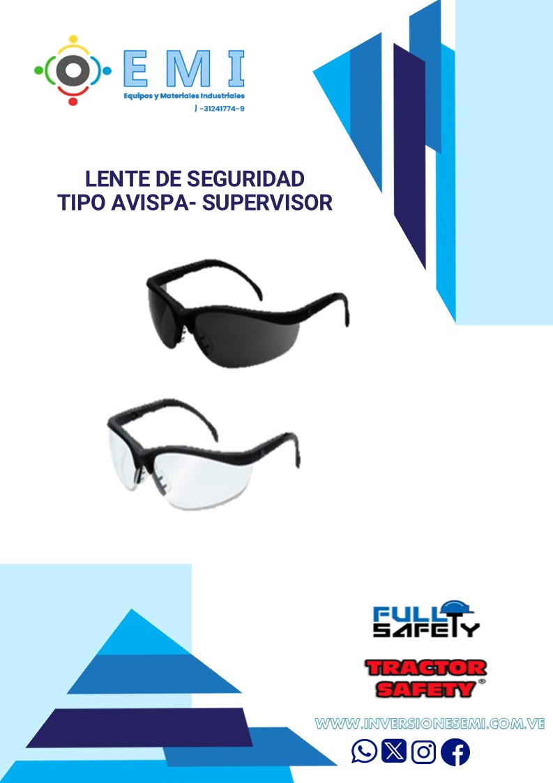 LENTE DE SEGURIDAD TIPO SUPERVISOR