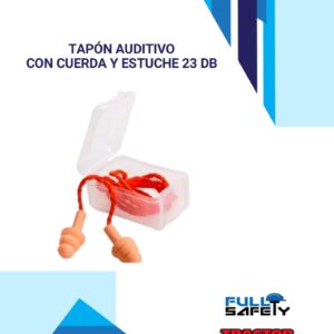 TAPÓN AUDITIVO REUSABLE CON CUERDA Y ESTUCHE